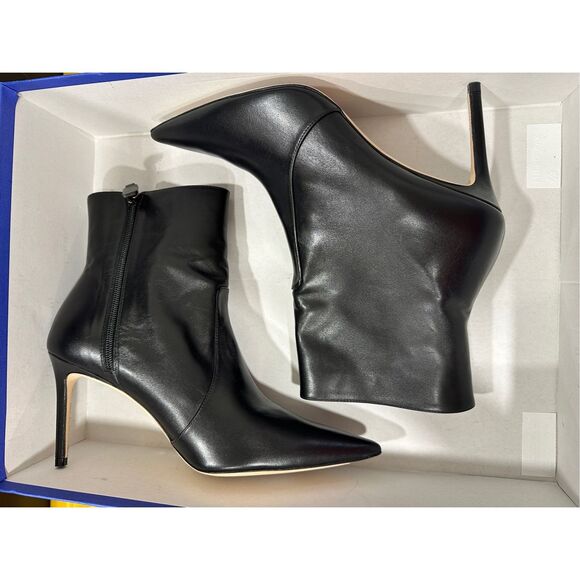 Stuart Weitzman Stuart 85MM Leather Zip Booties Size 11 $595 - Picture 6 of 8